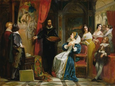 Marie de Medici Visiting the Studio of Rubens by Claude Jacquand